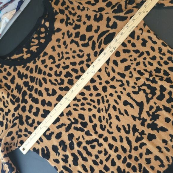 Talbots Leopard Cheetah Print Sweater XL - Picture 6 of 8
